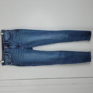 Judy Blue Skinny Fit Jeans Modest Ankle Mid Rise Mature Whiskering WOmens 27